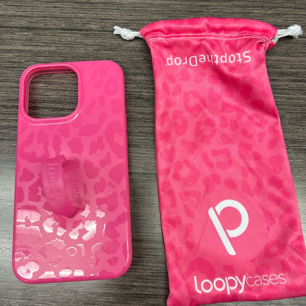 Brand new hot pink Loopy Case iPhone 13pro